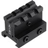 FOCUHUNTER Adattatore di Montaggio per Riser tattico Accessori di Montaggio Regolabili per binari Picatinny/Weaver da 20 mm Altezza 0,9-1,2 3 Slot Supporto per cannocchiale Leggero