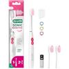 GUM Sonic Sensitive - Spazzolino elettrico alimentato a batteria, altamente portatile, fornisce una pulizia ultra delicata e profonda, 1 spazzola, 2 testine di ricambio, 1 batteria AAA, colore: bianco