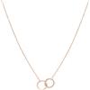 Tamaris collana per donna, Halsschmuck con Infinity Anhängern, wasserfest in acciaio inossidabile, Oro rosa