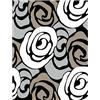 Oresteluchetta Tappeto bagno/scendiletto GREY FLOWERS 60x110