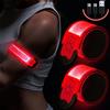 Simket Bande Catarifrangenti, 2 Pezzi LED Braccialetto Ricaricabile USB con 3 modalità di Illuminazione, Fascia per Braccio di Sicurezza Alta visibilità, per Running, Bici, Corsa Notturna, Correre(Verde)