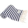 Bersuse 100% Coton - Malibu Asciugamano Turco - Fouta Peshtemal per Bagno e Spiaggia - Blu Scuro
