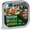 Monge BWild Con Bufalo e Ortaggi Patè 100g Vaschetta Gatti Adulti