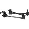 Manfrotto 196B-3 Braccetto Serie Articulated con 3 Sezioni e Supporto per Fotocamera, Attacco 16 mm e 1/4 Femmina, in Alluminio, Nero