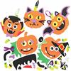 Baker Ross Set di 8 kit di decorazioni per Halloween per Halloween con zucca in schiuma di zucca e artigianato (FE768)