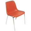 Unisit Seduta attesa Esse ESC - senza braccioli - PPL-acciaio - rosso - Unisit (unità vendita 1 pz.)