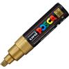 UNI MITSUBISHI Marcatore Uni Posca PC8K - punta a scalpello 8mm - oro - Uni Mitsubishi (unità vendita 1 pz.)