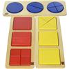Edu Fun Edufun - Set 3 Forme Cerchi Quadrati, EF 91002/3/4, Multicolore