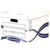 GielleService Fellowes Bankers Box Basic File Container Assemblaggio manuale Cartone riciclato Certificato FSC colore BIANCO