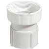 DEGHI Raccordo in ABS per tubo di scarico spiralato Ø32 con ghiera in plastica 1''1/4
