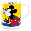 Egan Tazza Mug Impilabile Mickey I Am Gialla 350 ml in Porcellana