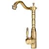 Garosa Miscelatore monocomando per lavello con acqua calda fredda Rubinetto miscelatore monocomando per lavabo antico con foro singolo Lavabo a una testa per Bagno