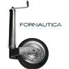 FORNAUTICA RUOTINO SERVOTIMONE REGOLABILE Ø 48 MM - PER CARRELLO BARCA GOMMONE O RIMORCHIO