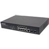 Intellinet Switch Gigabit Ethernet 8 Porte PoE+ Web-Managed con 2 porte SFP I-SWHUB 8GP3