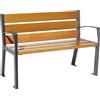 PROCITY Panchina in legno SILAOS® con schienale PROCITY