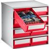 Cassettiera magazzino, portata corpo 75 kg - kaiserkraft