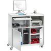 eurokraft basic Postazione per PC, con rotelle eurokraft basic