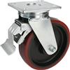 Proroll Ruota in poliuretano, dimensioni piastra 175 x 140 mm Proroll