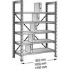 Scaffale a innesto per archivio, zincato - kaiserkraft