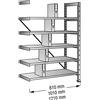 Scaffale a innesto per archivio, zincato - kaiserkraft