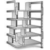 Scaffale a innesto per archivio, zincato - kaiserkraft