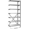 Scaffale a innesto, zincato, 7 ripiani - kaiserkraft