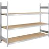 hofe Scaffale a innesto con ripiani lunghi in pannelli di truciolato hofe