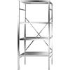 Scaffale a innesto in acciaio inox, 4 ripiani lisci - kaiserkraft