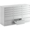eurokraft basic Cassettiera, acciaio eurokraft basic