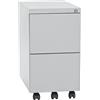 eurokraft basic Cassettiera con rotelle, acciaio eurokraft basic