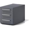 BISLEY Cassettiera con rotelle Note™, con 3 cassetti universali BISLEY