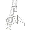 Scala a palchetto in alluminio con rotelle - kaiserkraft