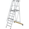 MUNK Scala in alluminio a piattaforma, con rotelle MUNK