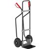 eurokraft pro Carrello per sacchi con pattini, nero eurokraft pro