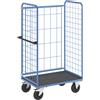 eurokraft pro Carrello a ripiani, sponde grigliate su tre lati eurokraft pro