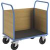 eurokraft pro Carrello a pianale con sponde in legno eurokraft pro