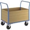 eurokraft pro Carrello a pianale con sponde in legno eurokraft pro