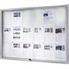 eurokraft pro Bacheca, cornice in alluminio, ante scorrevoli eurokraft pro