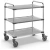 Carrello a ripiani in acciaio inox VARITHEK SERVO+ - kaiserkraft