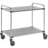Carrello a ripiani in acciaio inox VARITHEK SERVO+ - kaiserkraft