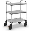Carrello di servizio in acciaio inox 640-RL - kaiserkraft