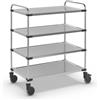 Carrello di servizio in acciaio inox - kaiserkraft