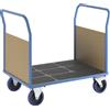eurokraft pro Carrello a pianale con sponde in legno eurokraft pro
