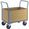eurokraft pro Carrello a pianale con sponde in legno eurokraft pro