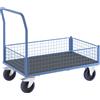 eurokraft pro Carrello a pianale con sponde grigliate eurokraft pro