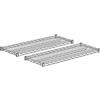 Kaiserkraft, Scaffale grigliato in filo d'acciaio, cromato, portata  ripiani 100 kg, largh x prof 1220 x 610 mm, scaffale portante, altezza