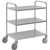 Carrello di servizio in acciaio inox - kaiserkraft