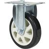 Rotella a supporto fisso per carrello in griglia metallica HG-313 - kaiserkraft