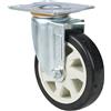 Rotella pivottante per carrello in griglia metallica HG-313 - kaiserkraft
