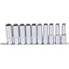 KS Tools Set di bussole poligonali CHROMEplus da 1/2'', lunghe KS Tools